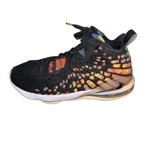 Men’s Nike Air Zoom James Lebron 17 James Gang Multicolored Basketball Shoe - Picture 4 of 11